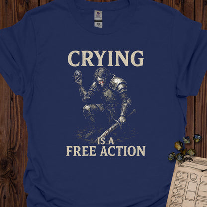 Crying is a free action - warrior - Navy
