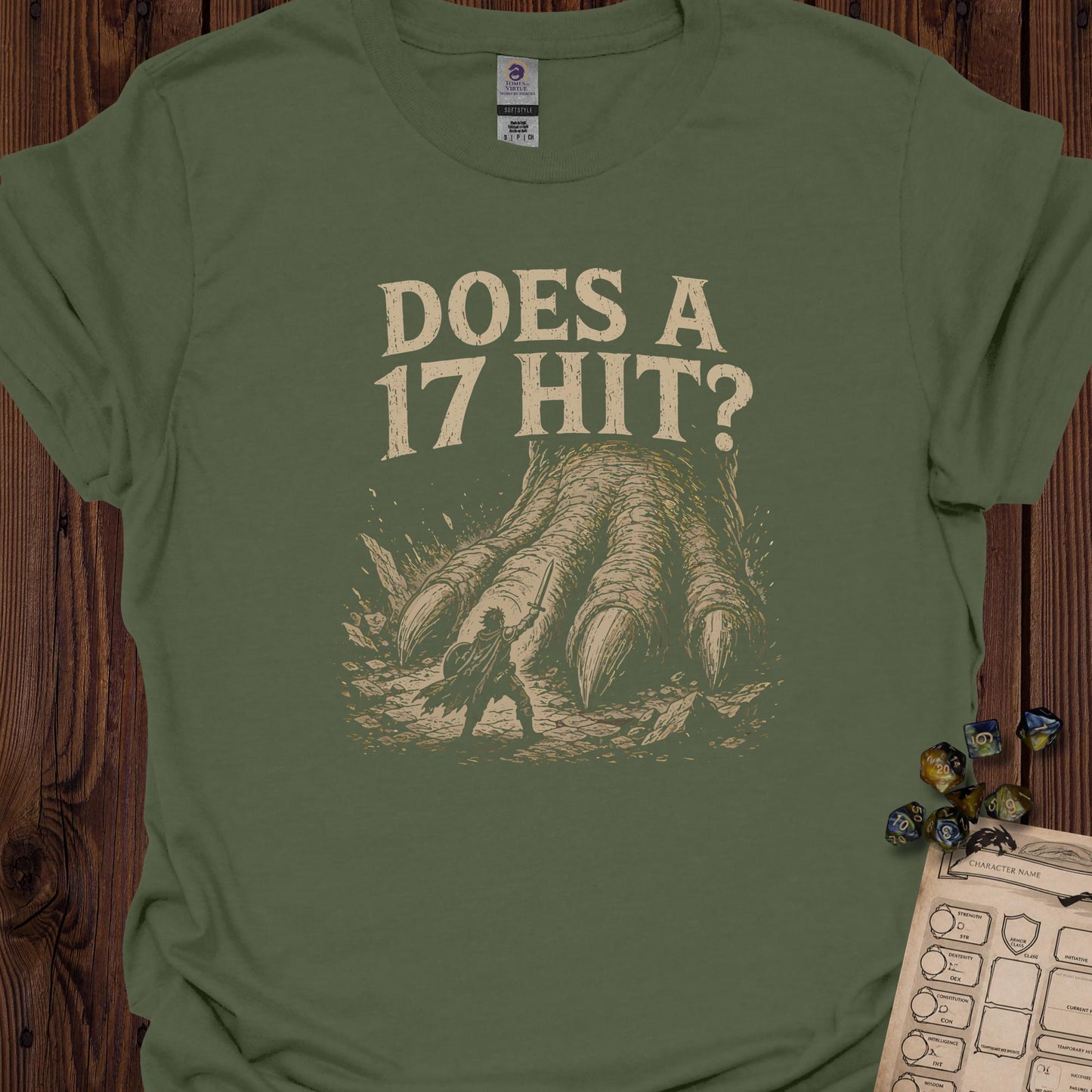 Does a 17 hit? - MilitaryGreen
