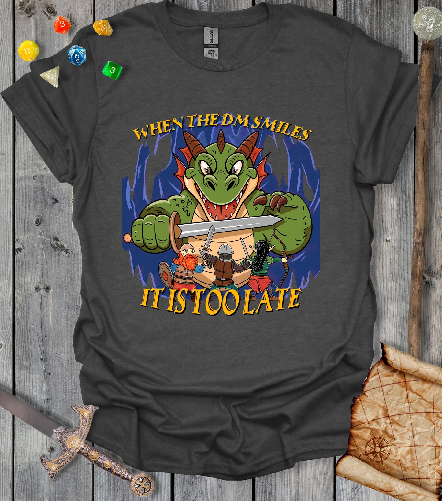 When the dm smiles it's too late - DM - T-shirt