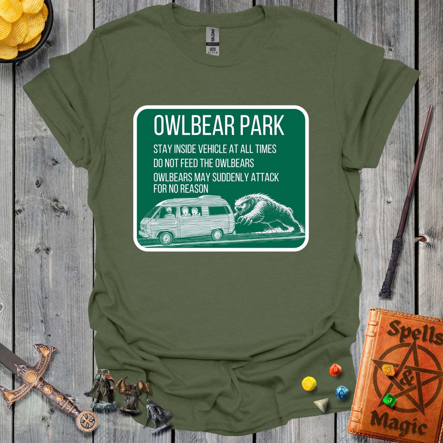 Owlbear park - MilitaryGreen