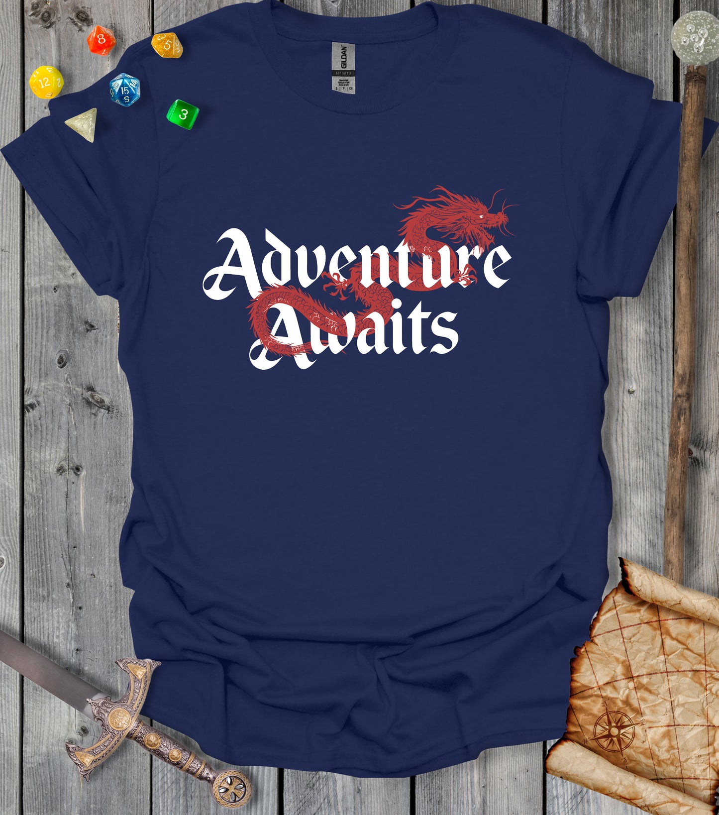 Adventure awaits - Dragon - T-shirt