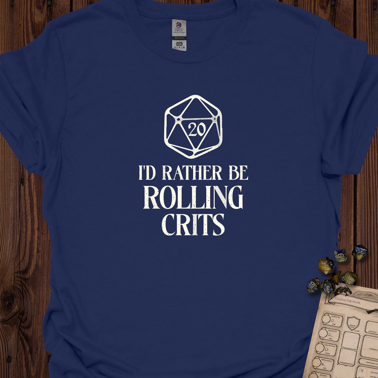 I'd Rather be Rolling Crits - Navy
