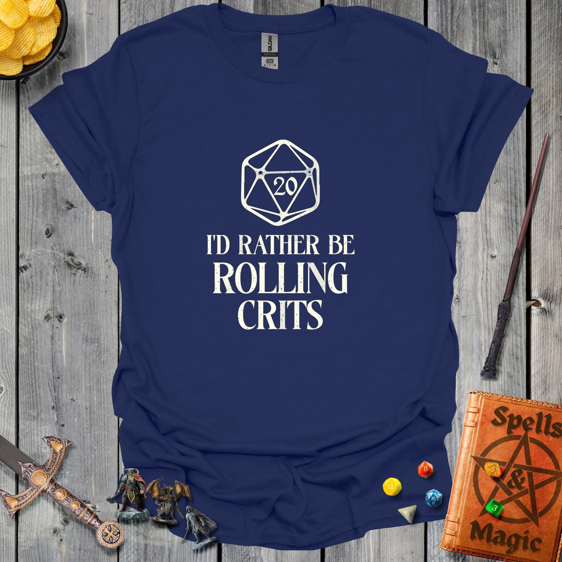 I'd Rather be Rolling Crits - NavyBlue