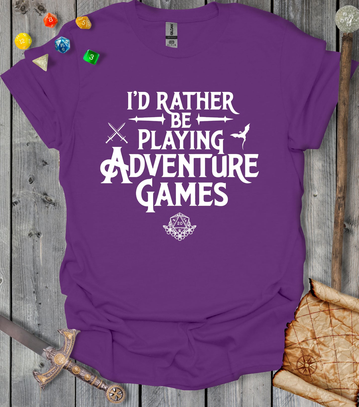 I'd rather be playing adventure games - T-shirt