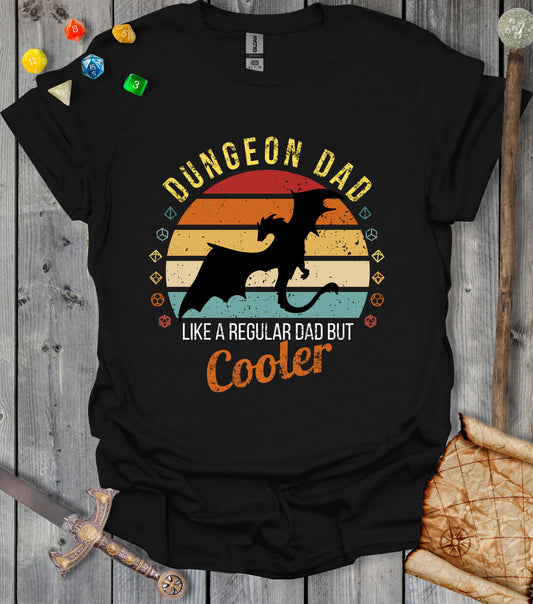 Dungeon dad - Retro sun - T-shirt