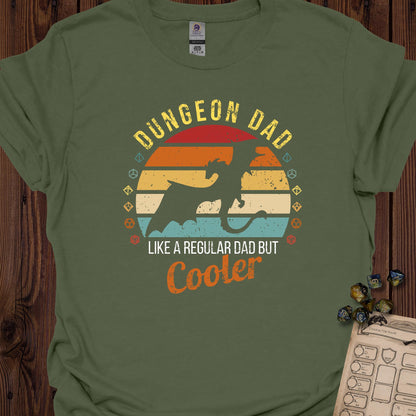 Dungeon dad - Retro sun - MilitaryGreen