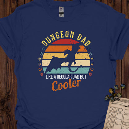 Dungeon dad - Retro sun - Navy
