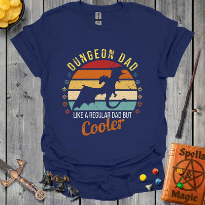 Dungeon dad - Retro sun - NavyBlue