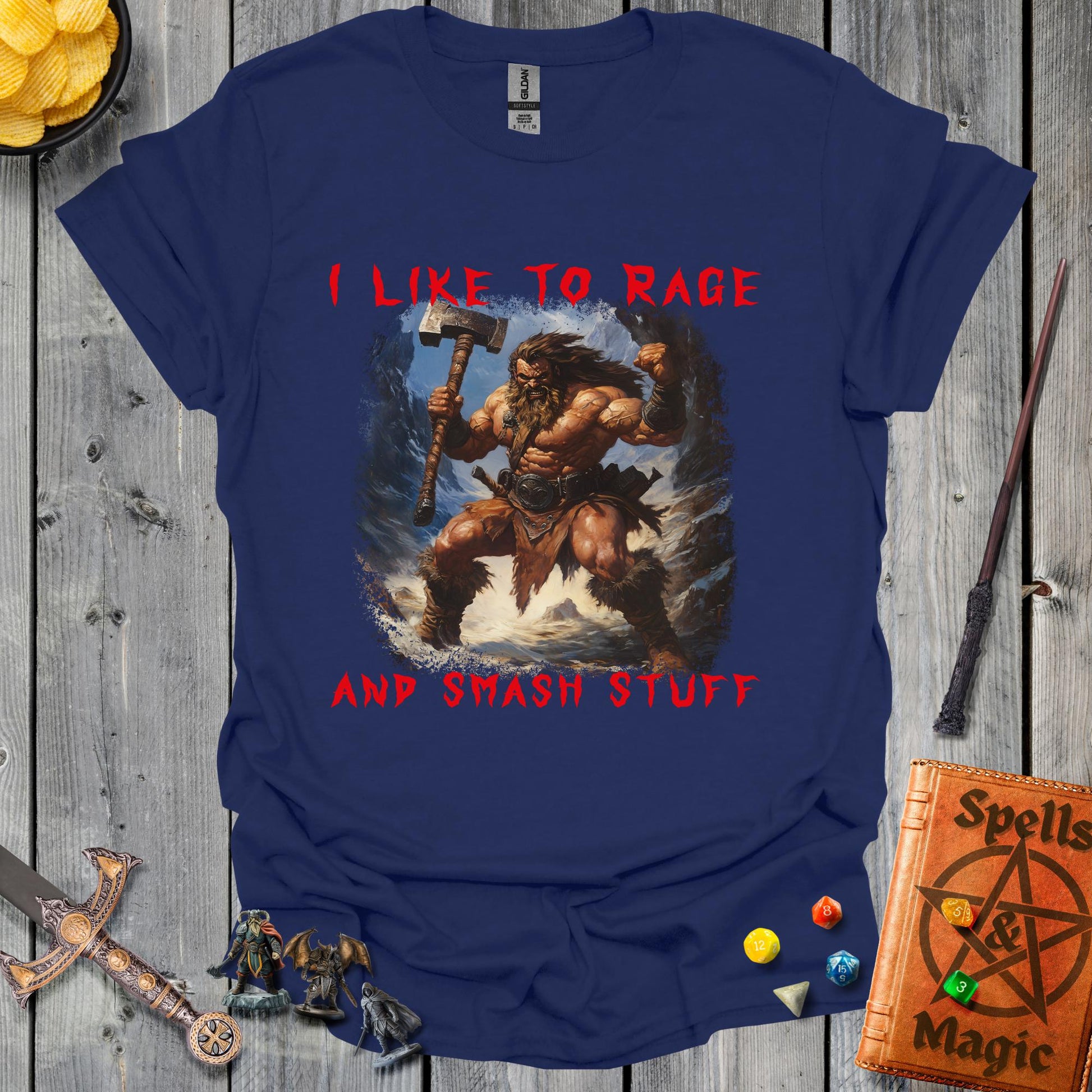 I Like to Rage and Smash Stuff - NavyBlue