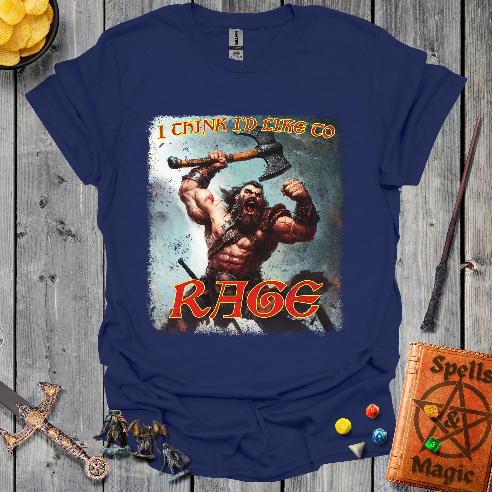 I think I'd like to RAGE - Raging barbarian - NavyBlue