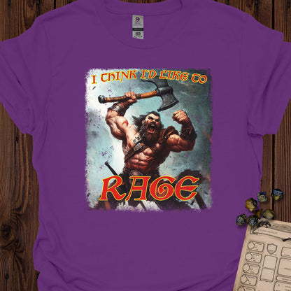 I think I'd like to RAGE - Raging barbarian - Purple