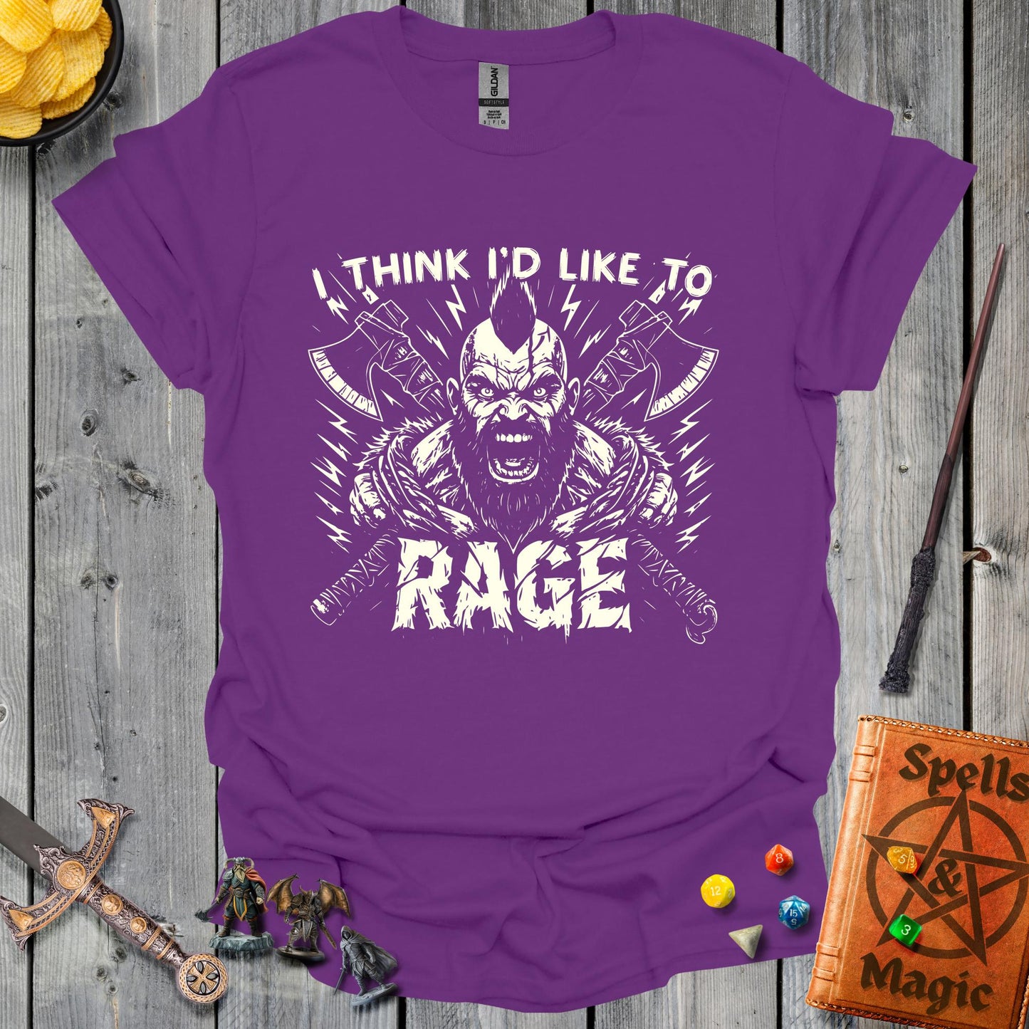 I think I'd like to RAGE - Monochrome art - Purple