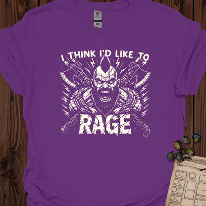 I think I'd like to RAGE - Monochrome art - Purple