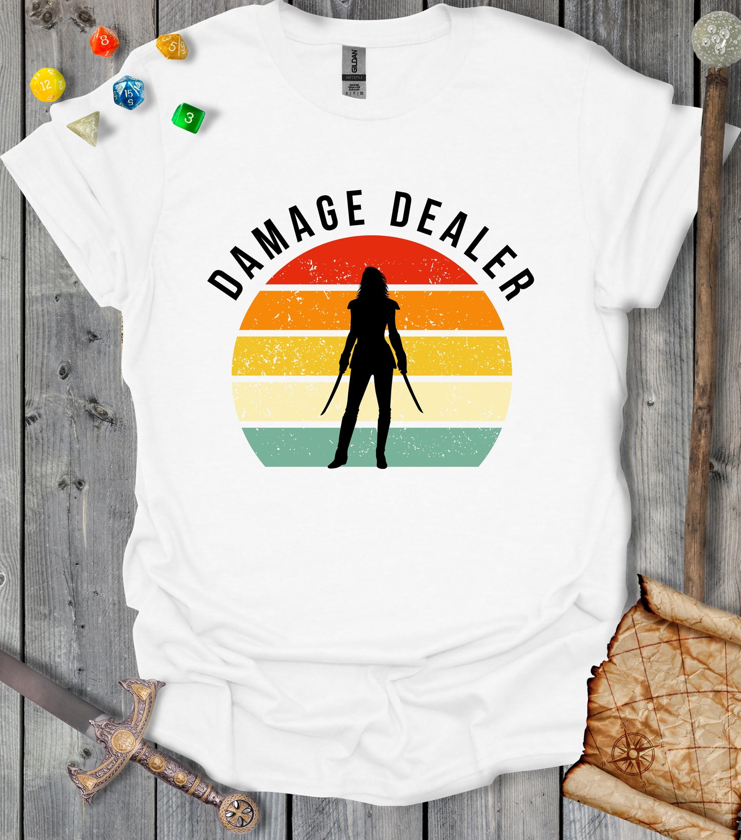 Damage dealer - Female warrior - T-shirt