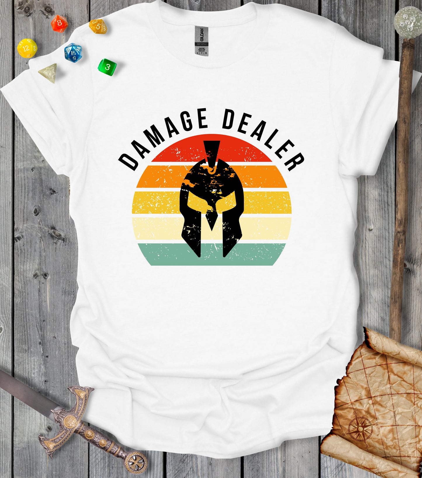 Damage dealer - Knight helmet - T-shirt