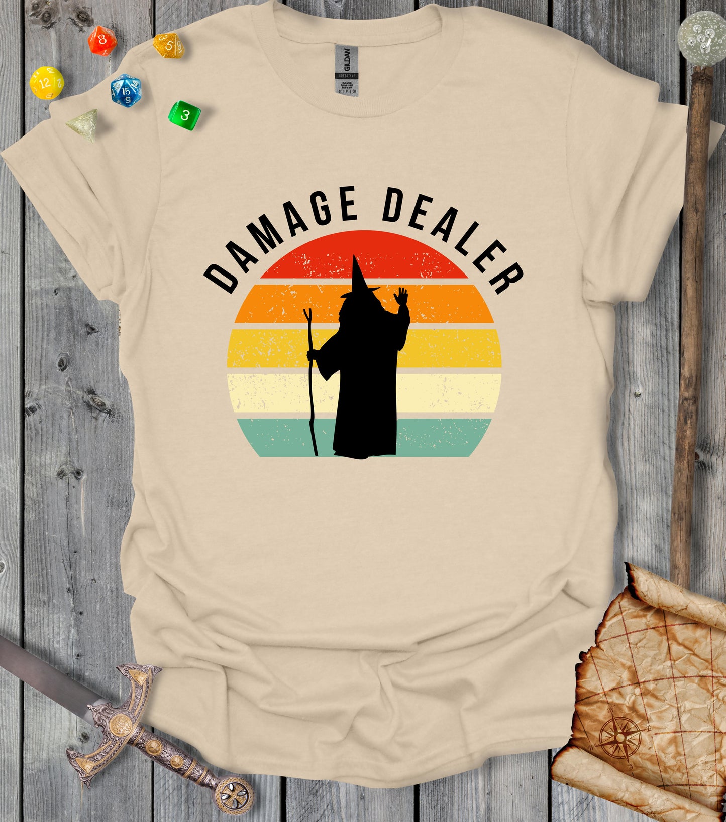 Damage dealer - Wizard - T-shirt