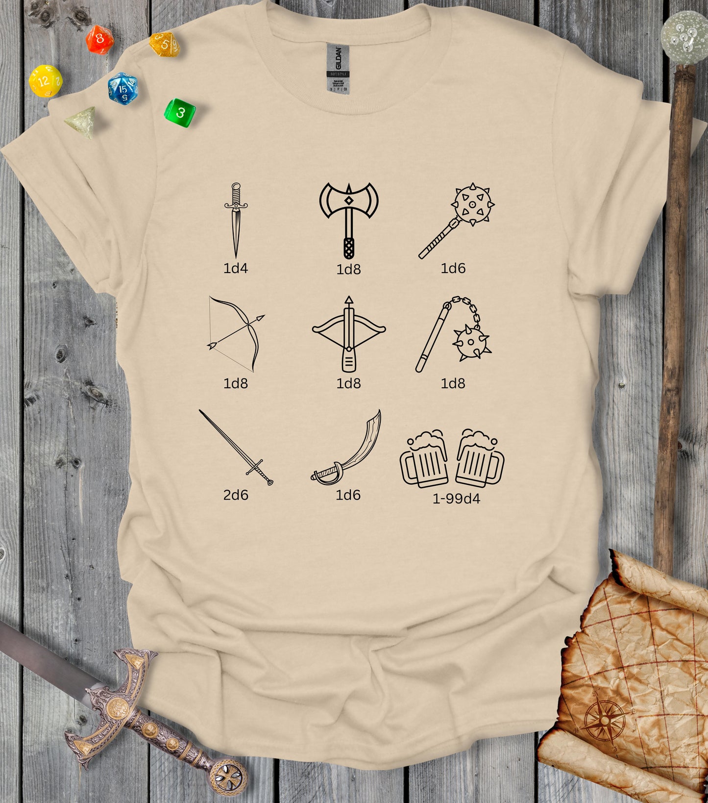 Damage dealer - Weapons - T-shirt