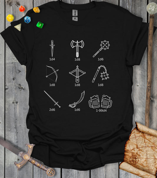 Damage dealer - Weapons - T-shirt