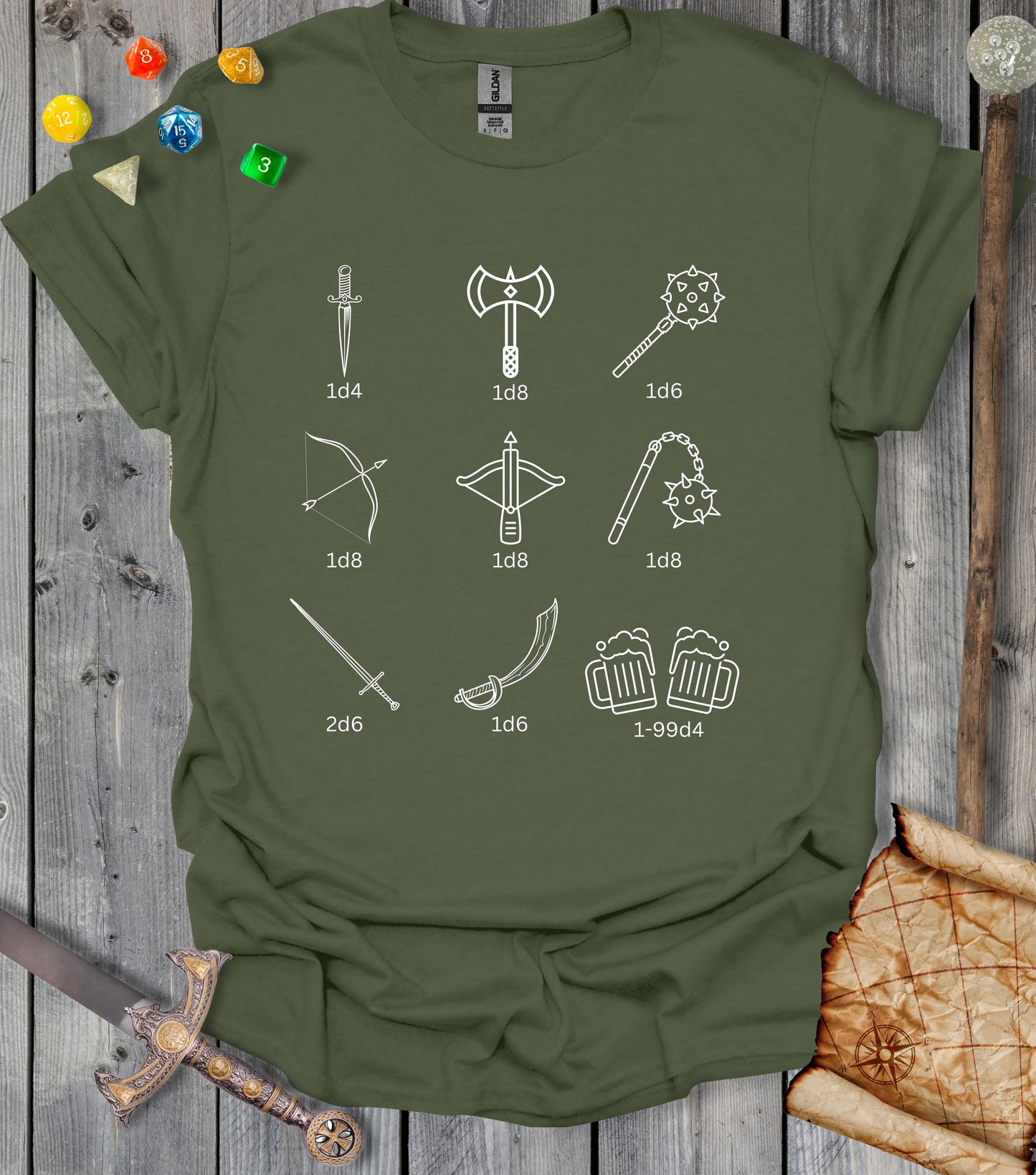 Damage dealer - Weapons - T-shirt