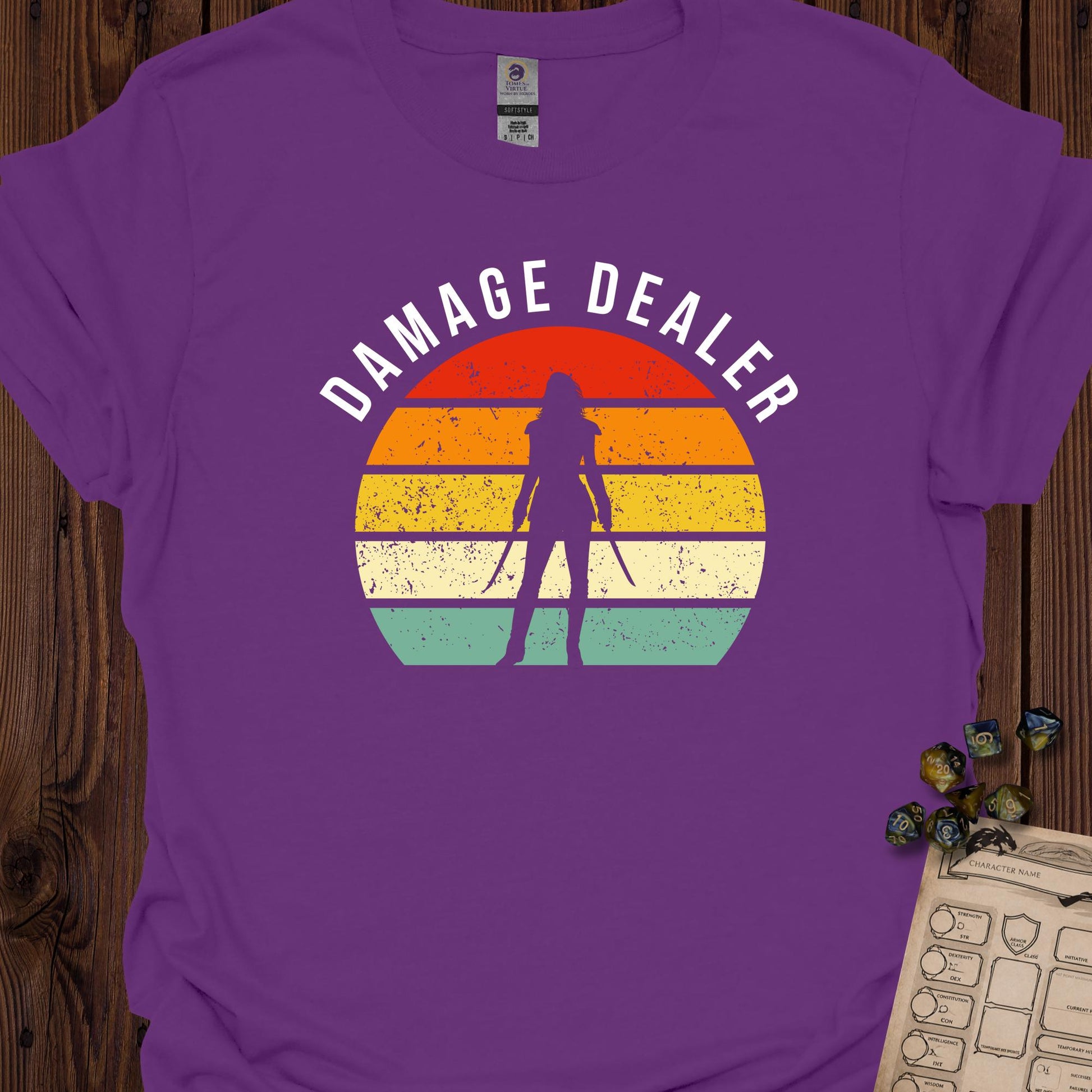 Damage dealer - Female warrior - Purple