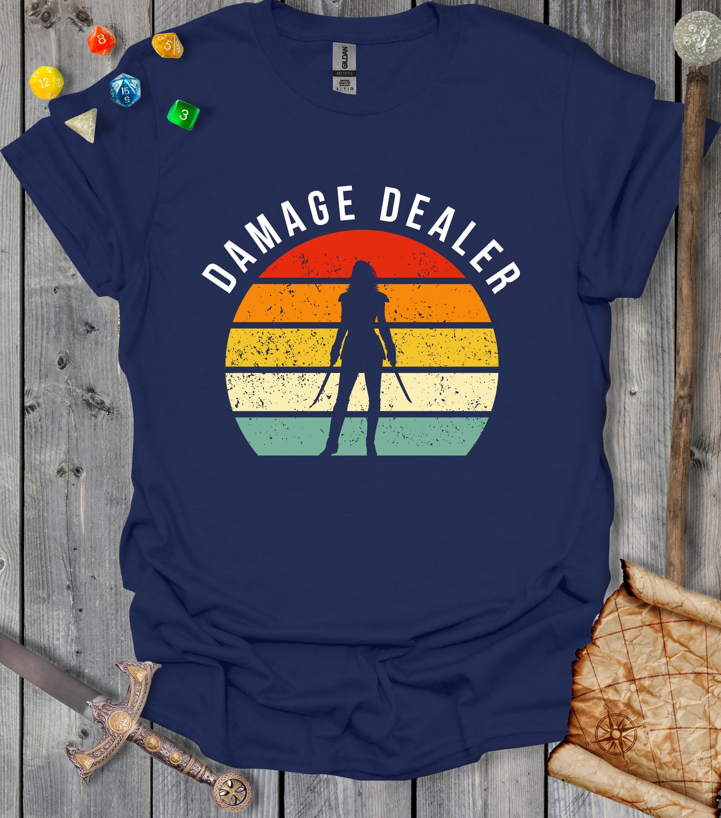 Damage dealer - Female warrior - T-shirt