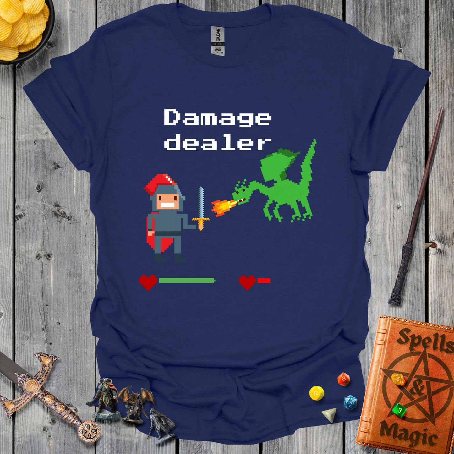 Damage dealer - Pixel art - NavyBlue