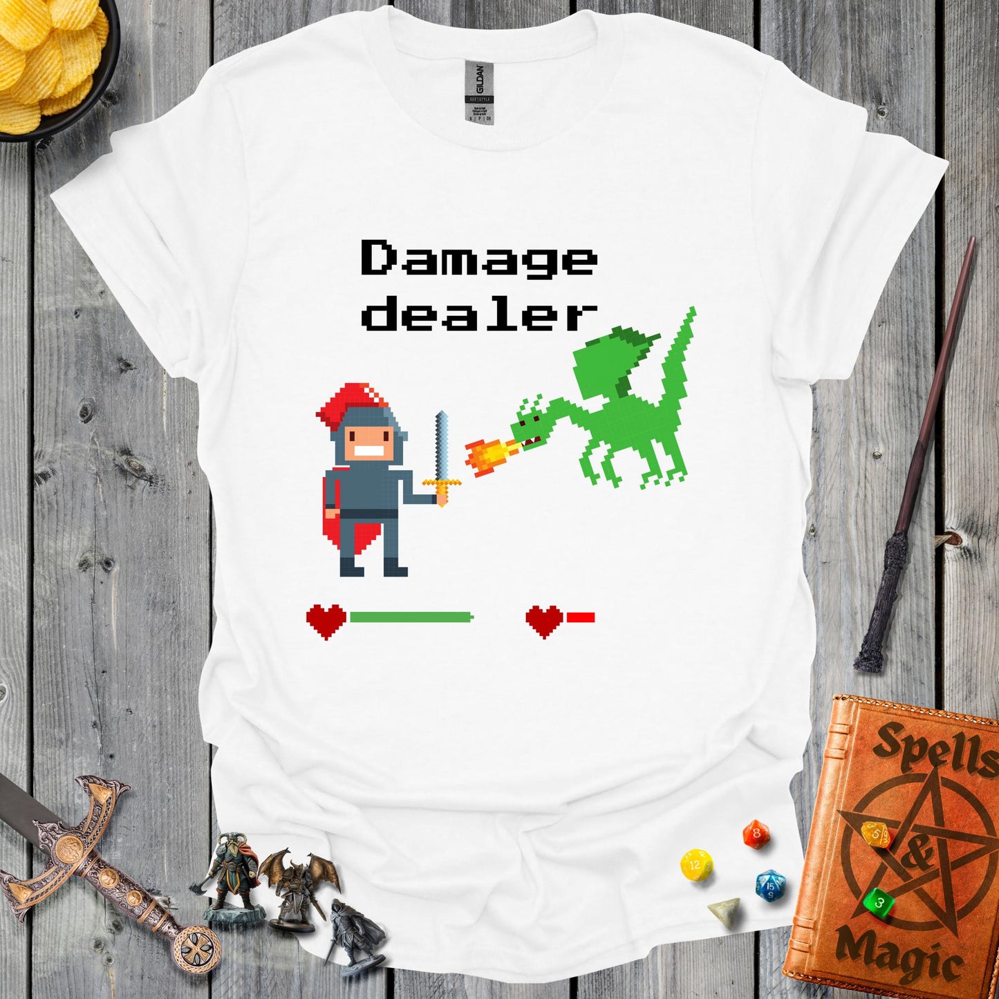 Damage dealer - Pixel art - White