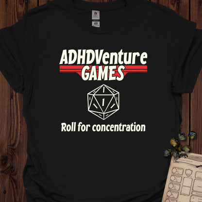 ADHDVenture Games - roll for concentration - Black