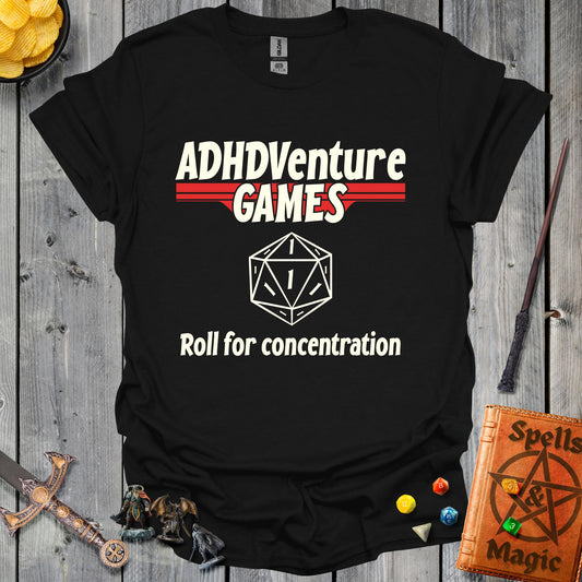ADHDVenture Games - roll for concentration - Black