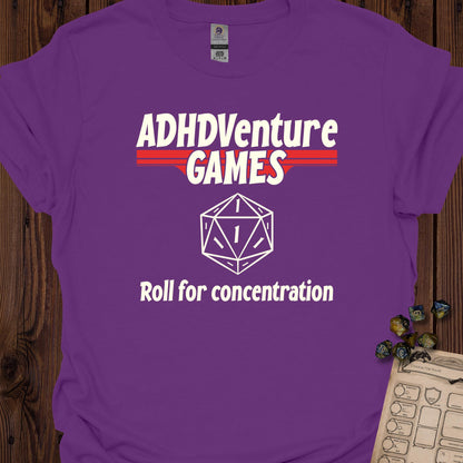 ADHDVenture Games - roll for concentration - Purple