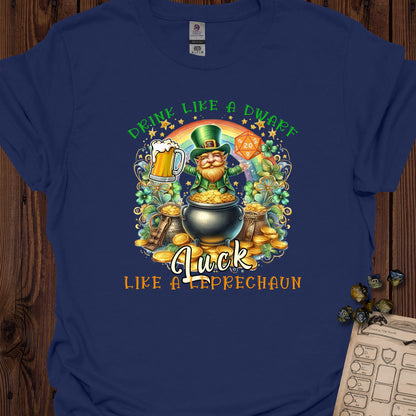 Drink Like a Dwarf, Luck Like a Leprechaun - Navy