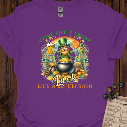 Drink Like a Dwarf, Luck Like a Leprechaun - Purple