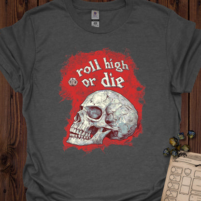Roll high or die - skull - DarkHeather
