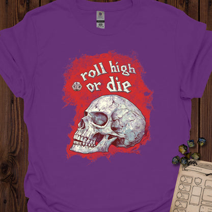 Roll high or die - skull - Purple