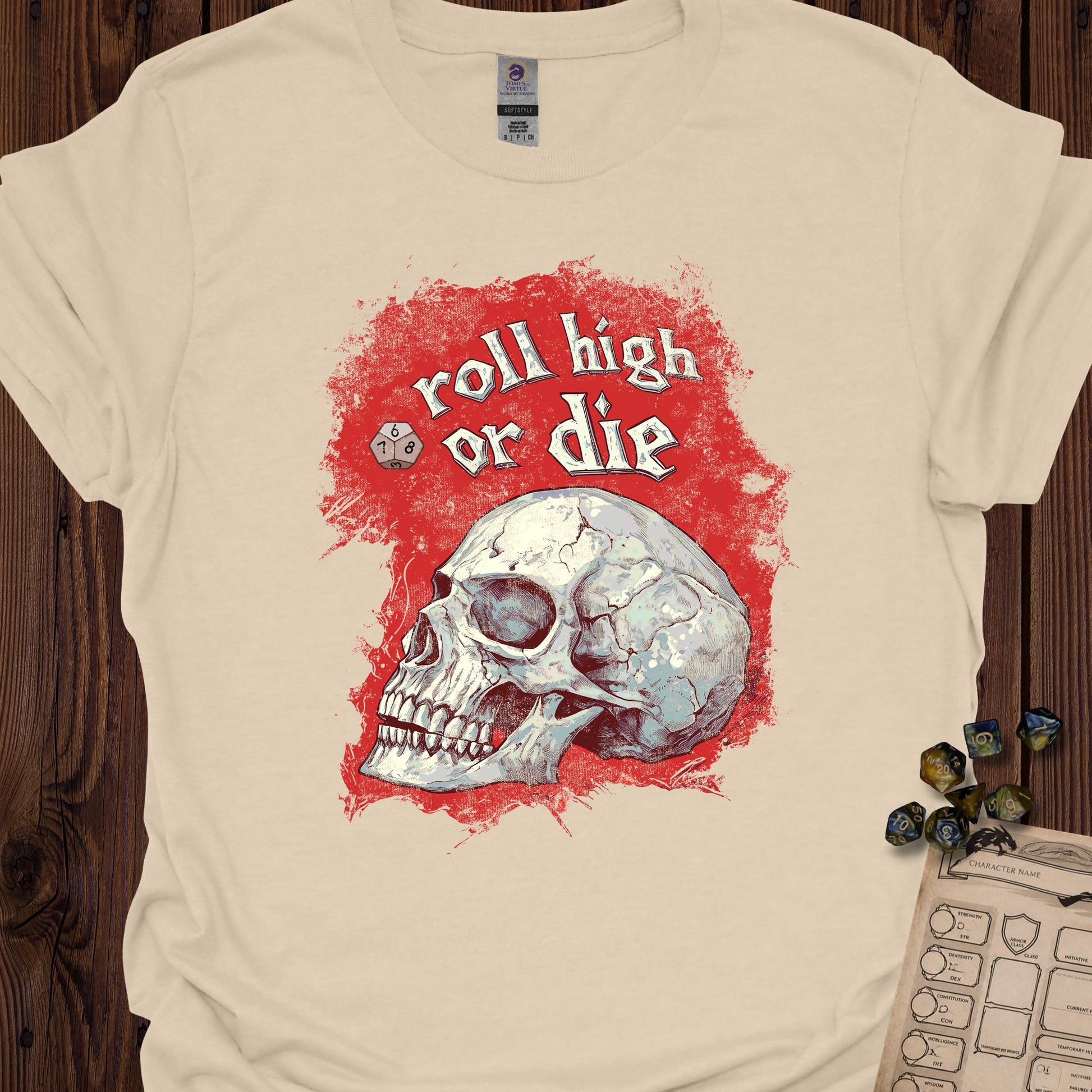 Roll high or die - skull - Sand