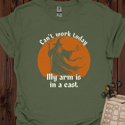 My Arm is in a Cast - MilitaryGreen