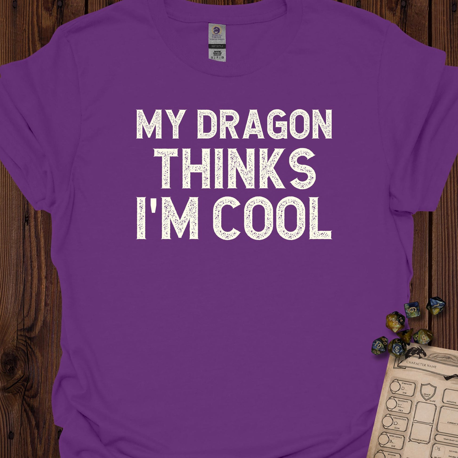 My Dragon Thinks I'm Cool - Purple