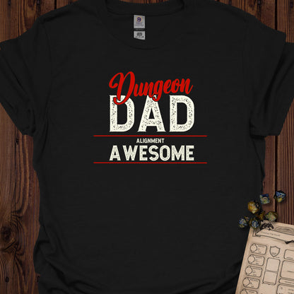 Dungeon Dad Alignment Awesome - Black