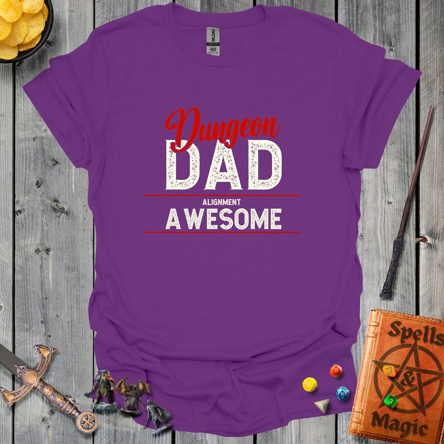 Dungeon Dad Alignment Awesome - Purple