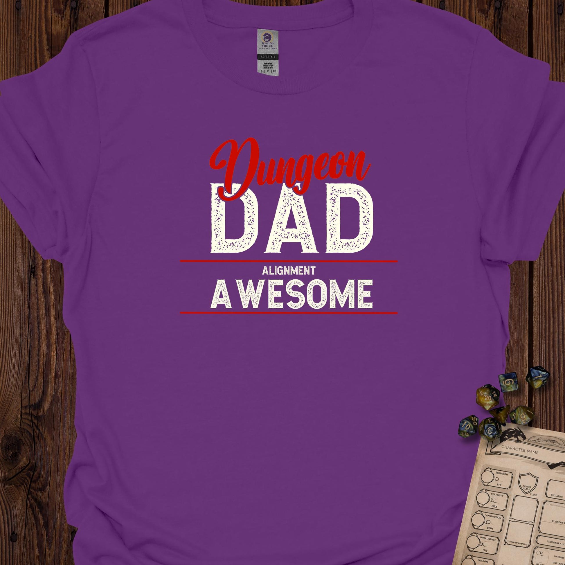 Dungeon Dad Alignment Awesome - Purple
