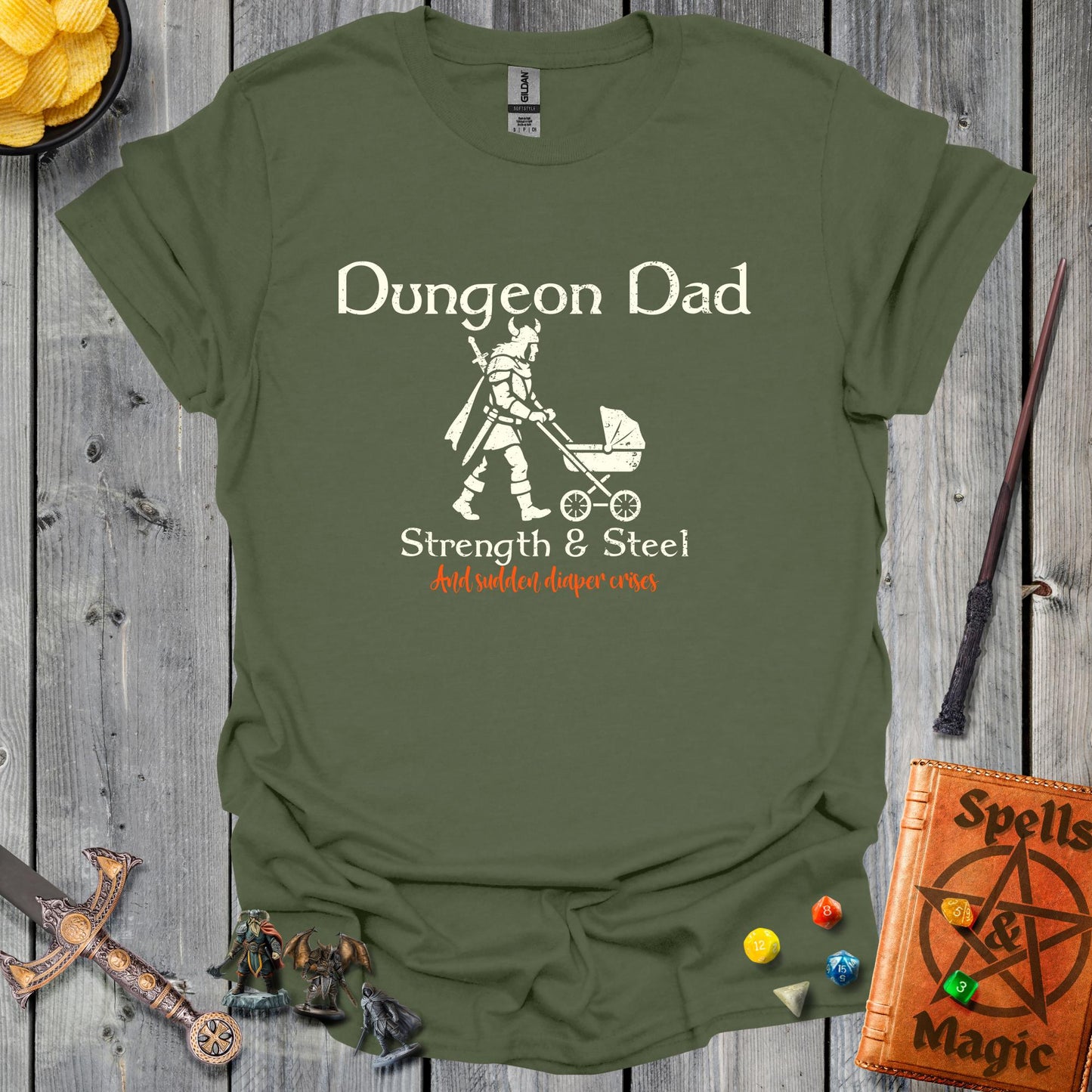 Dungeon Dad Strength - MilitaryGreen