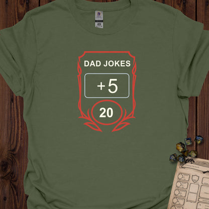 Dad jokes plus 5 - MilitaryGreen