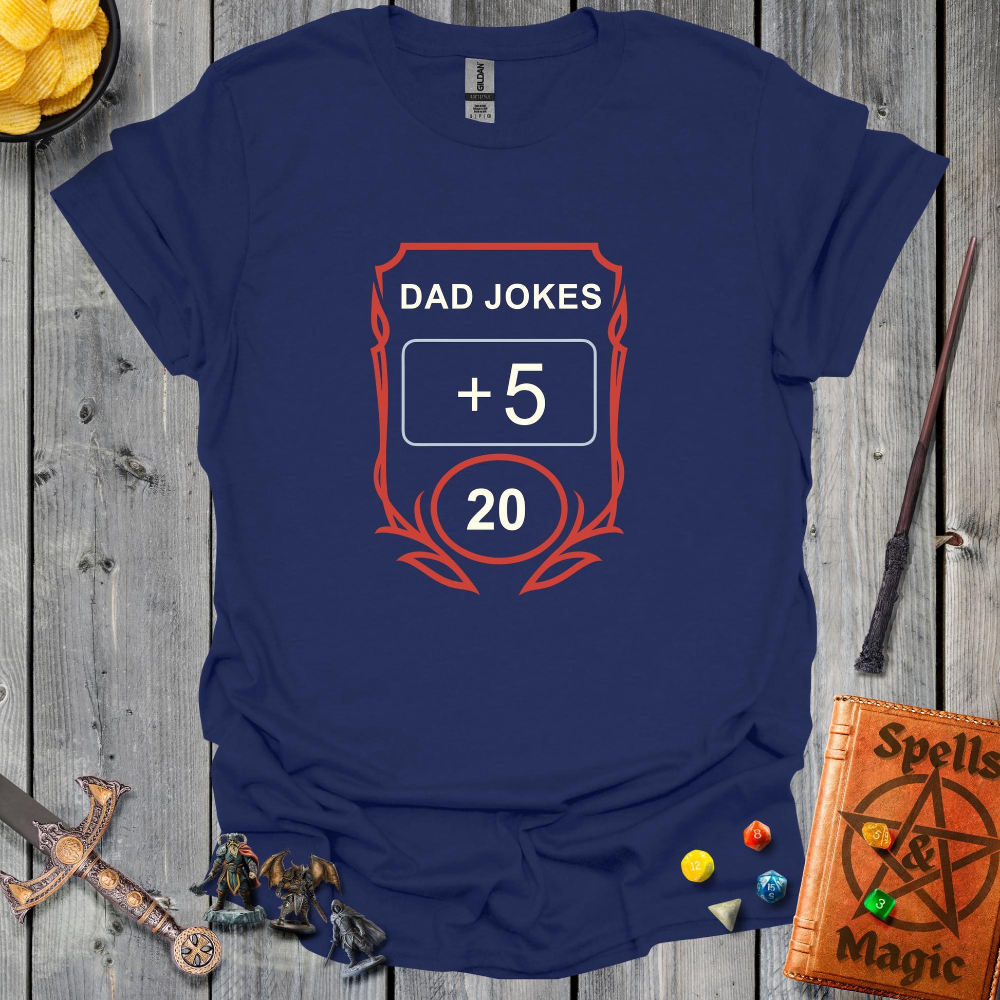 Dad jokes plus 5 - NavyBlue