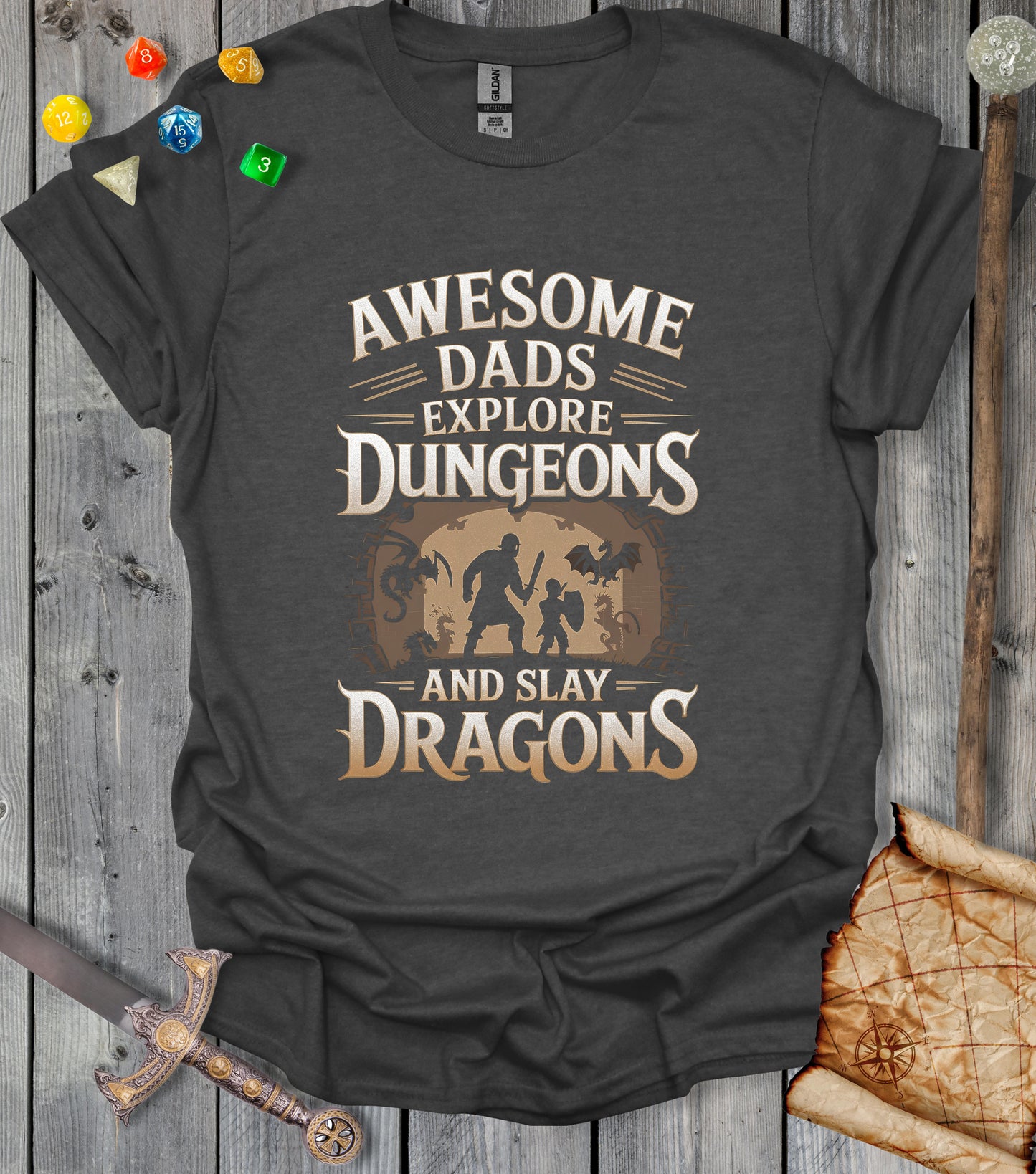 Awesome dads - T-shirt