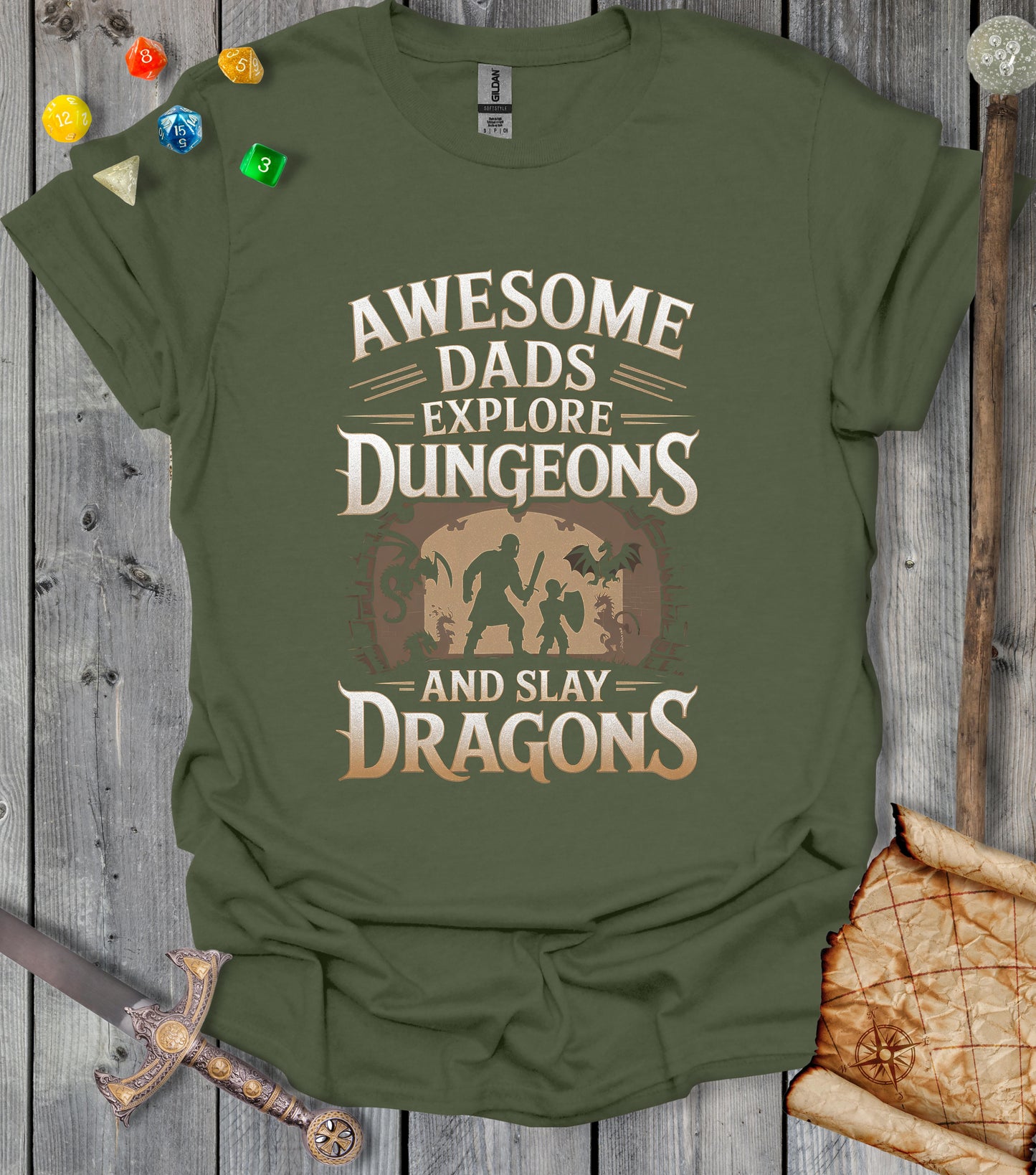 Awesome dads - T-shirt