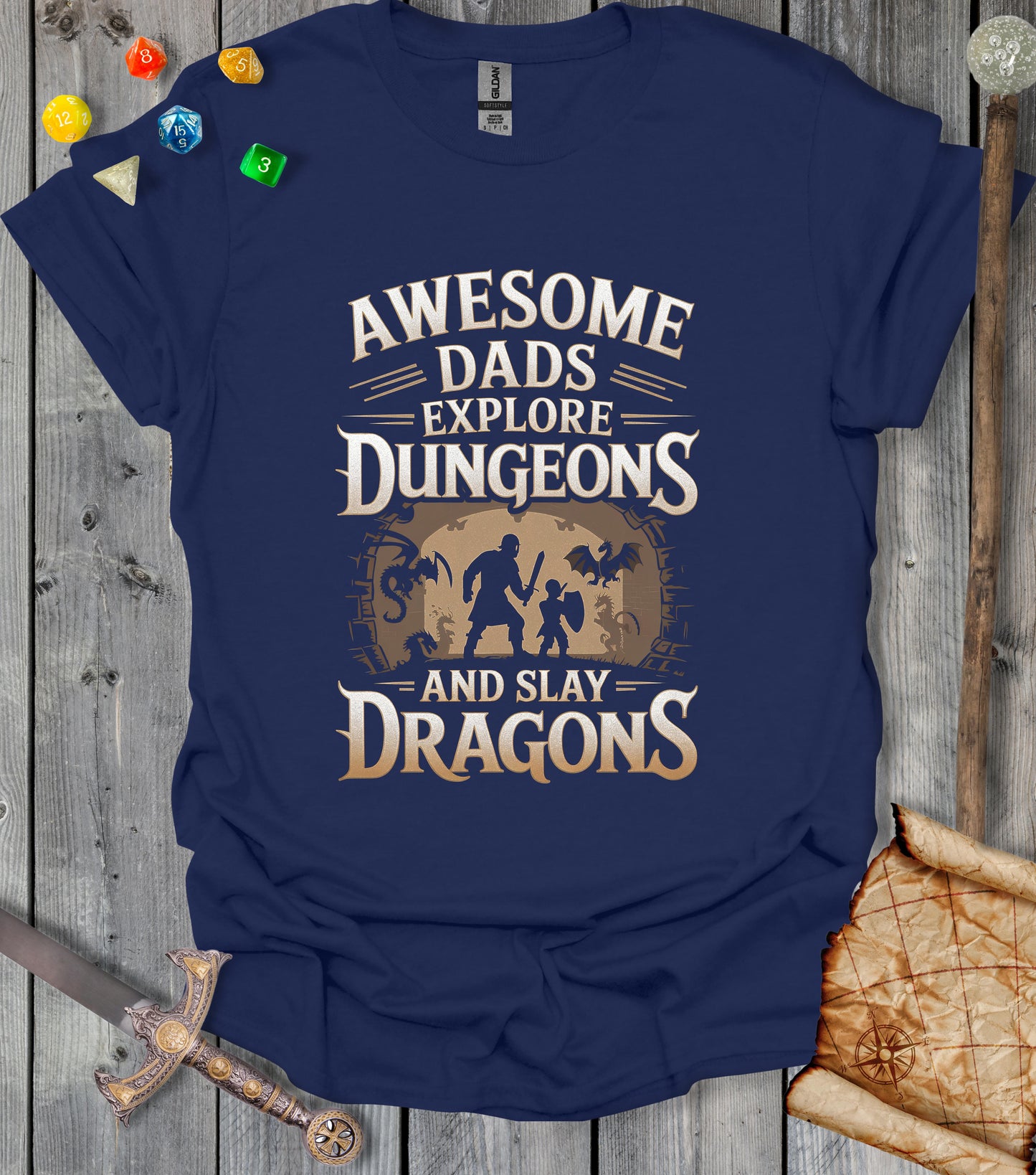 Awesome dads - T-shirt