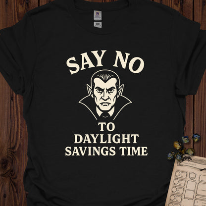 Say No to Daylight Savings Time - Black