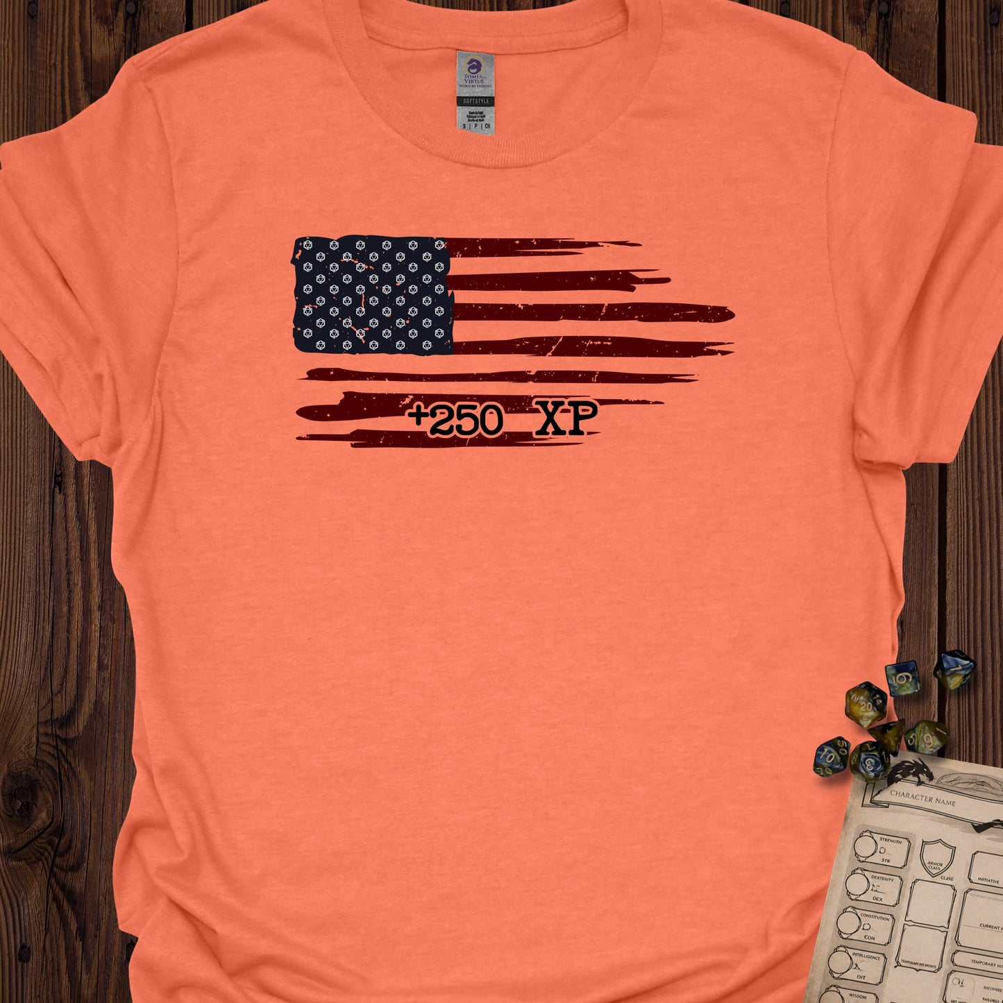 Dice Flag - HeatherOrange