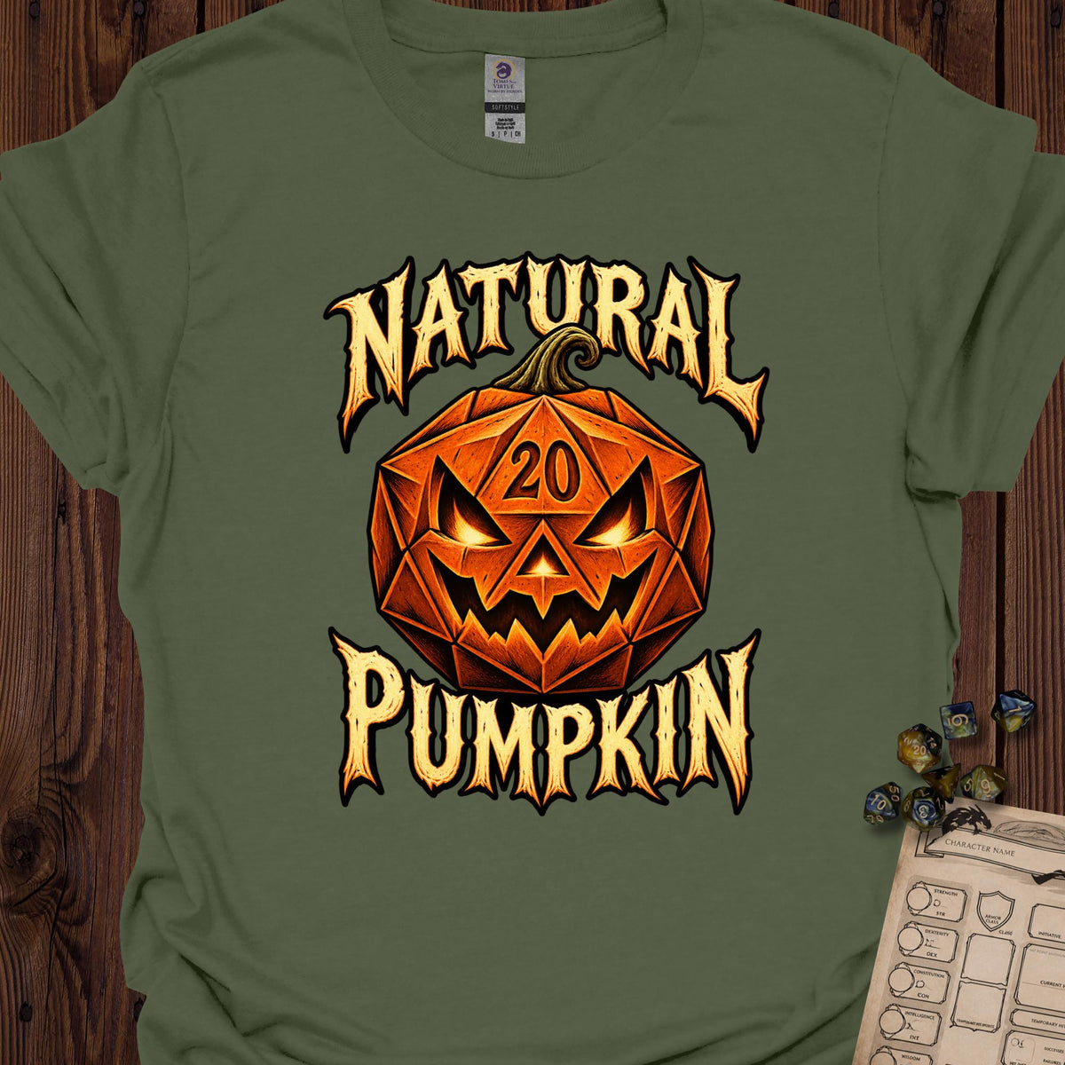 Natural Pumpkin - MilitaryGreen