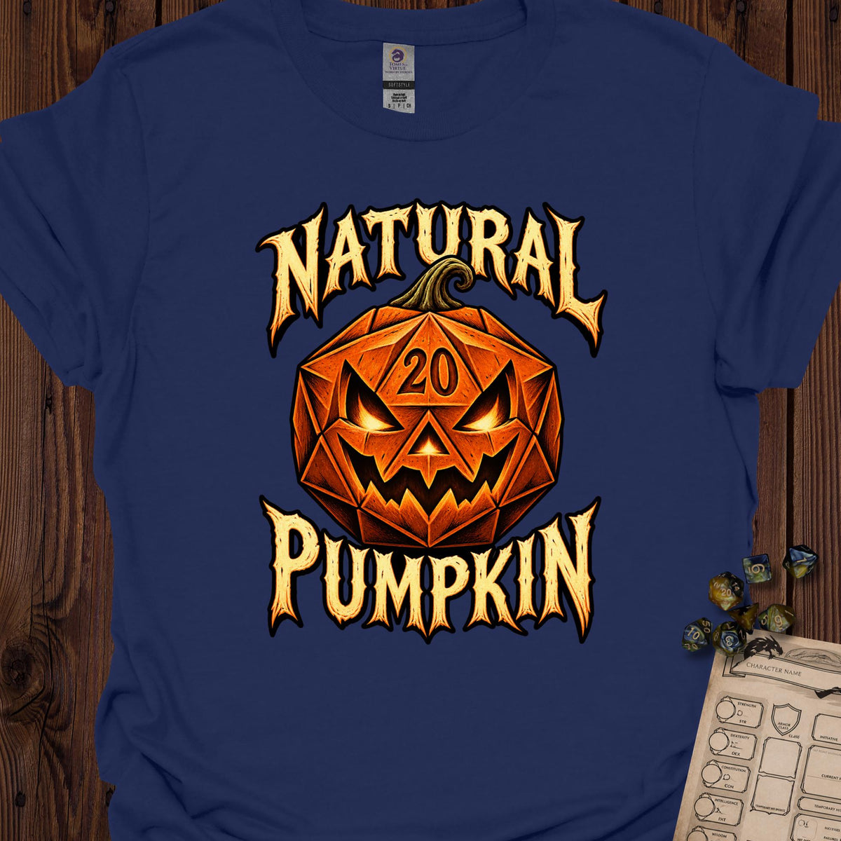 Natural Pumpkin - Navy